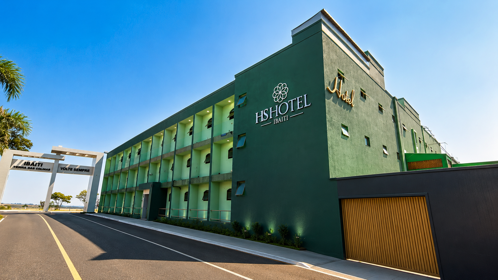 Fachada do HS Hotel Ibaiti em Ibaiti - PR